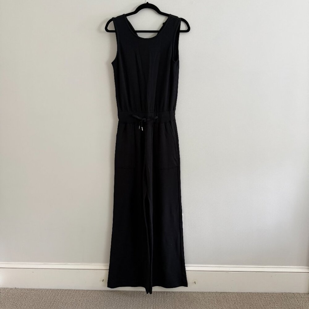 NWT Quince SuperSoft Fleece Sleeveless Wide Leg Jumpsuit